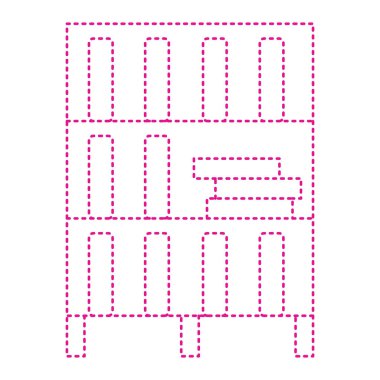 vector illustration of thin modern icon isolated on white background