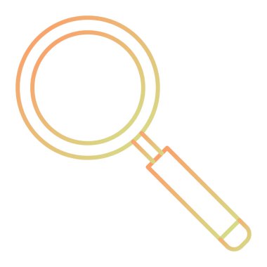 Büyüteç simgesi. vektör illüstrasyonu