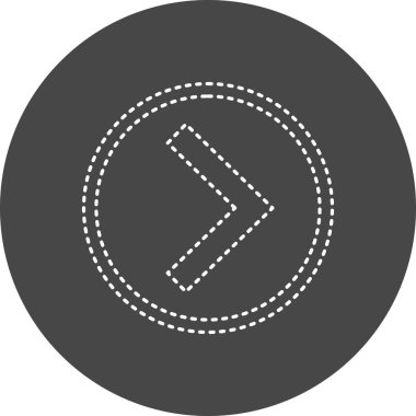 Bir ok simgesinin vektör illüstrasyonu