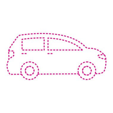car vehicle icon. flat illustration  