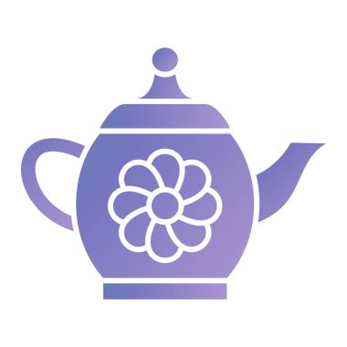 Çaydanlık ile çaydanlık, vektör çizimi