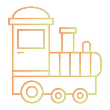 tren simgesi vektör illüstrasyonu