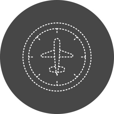 Radar simgesinin vektör illüstrasyonu