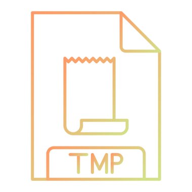 dosya biçimi simgesi, vektör illüstrasyonu