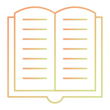 kitap simgesi vektör illüstrasyonu