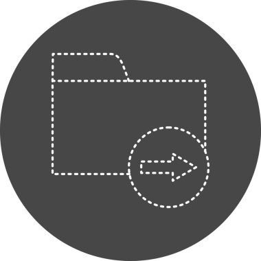 folder web icon. simple illustration