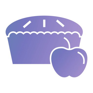 düz renk illüstrasyon pastası