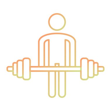 fitness and exercise vector icon. thin line illustration. isolated contour on background