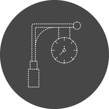 Color clock icon vector illustration