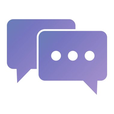 Sohbet balonu simgesi. vektör illüstrasyonu