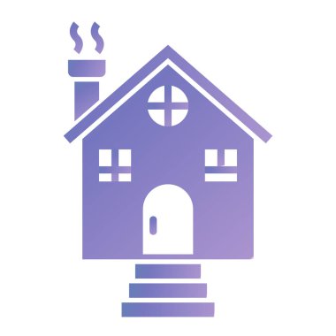 Ev. Web simgesi basit illüstrasyon