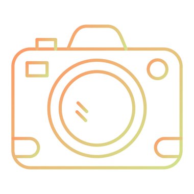 kamera simgesi vektör illüstrasyonu