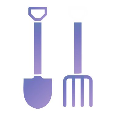 Kürek. Web simgesi basit illüstrasyon