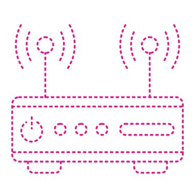 router simgesi vektör illüstrasyonu