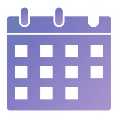 Takvim simgesi vektör illüstrasyonu