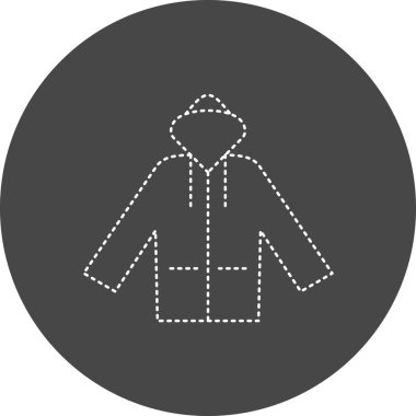 Coat web icon vector illustration