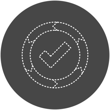 İşaret simgesini işaretle. vektör illüstrasyonu