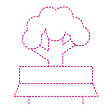 vector illustration of thin modern icon isolated on background