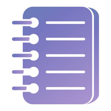 Simge vektör illüstrasyonunu listele