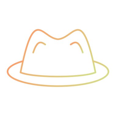 hat icon. outline illustration of hat vector 