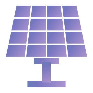 solar panel icon. cartoon illustration of electric energy vector icons for web