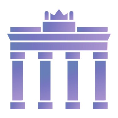 Modern yapı simgesinin vektör illüstrasyonu