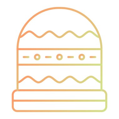 cake icon. outline illustration  
