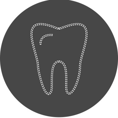 Diş. Web simgesi basit tasarım