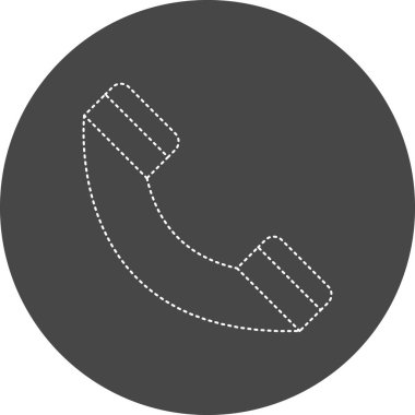 Telefon. Web simgesi vektör illüstrasyonu