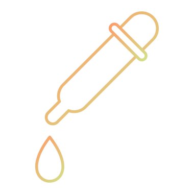 pipette icon. outline illustration of syringe vector icons for web