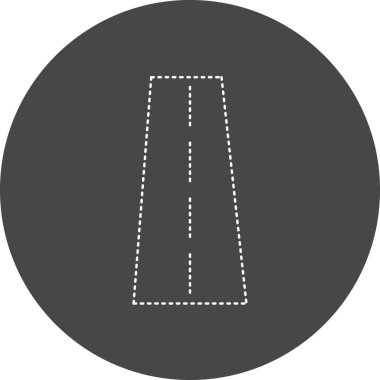 road sign. trendy flat color design icon template for web mobile apps 