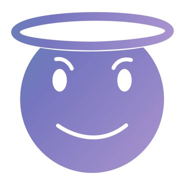 gülen yüz simgesi vektör illüstrasyonu