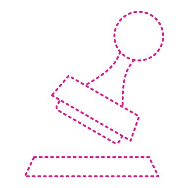 Damganın vektör illüstrasyonu