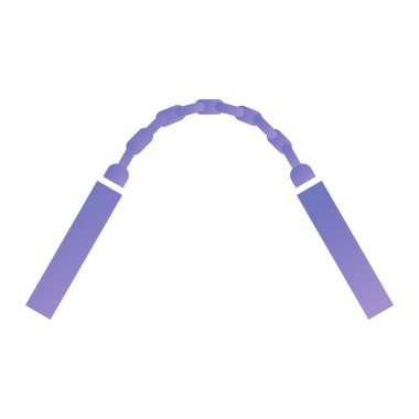 skipping rope icon. flat illustration of headphones vector symbol for web