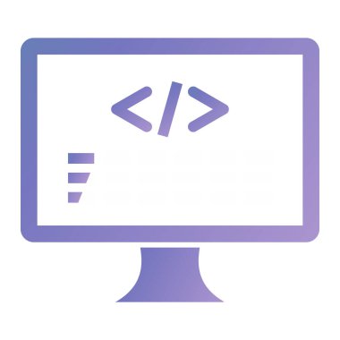 Bilgisayar ekranı. Web simgesi