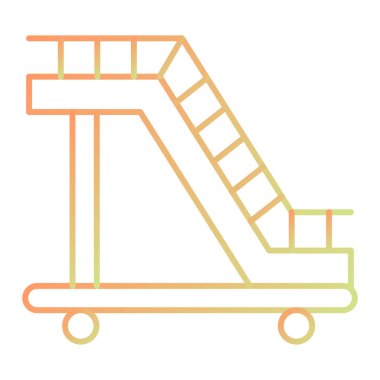 Paten ikonu. Web için kaykay vektör simgelerinin özet çizimi