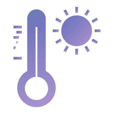 termometre simgesi vektör illüstrasyonu