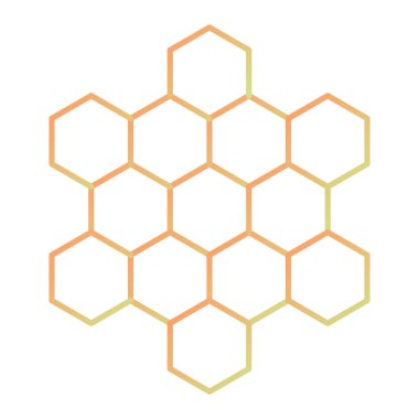 honeycomb, web simple icon illustration