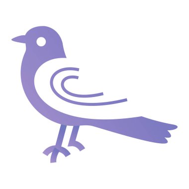 kuş simgesi vektör illüstrasyonu