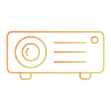 video camera icon. simple illustration of radio heater vector icons for web design isolated on white background