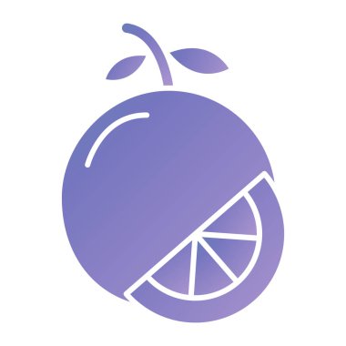 taze meyve ikonu vektör çizimi tasarımı