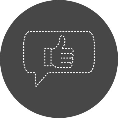 Geri besleme web simgesi basit illüstrasyon