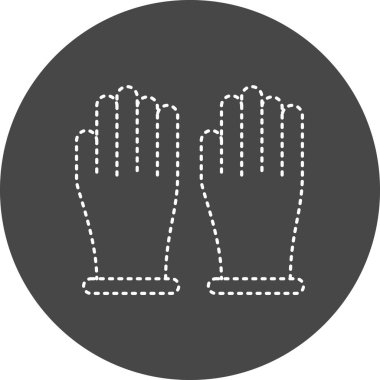 Eldiven simgesinin vektör çizimi