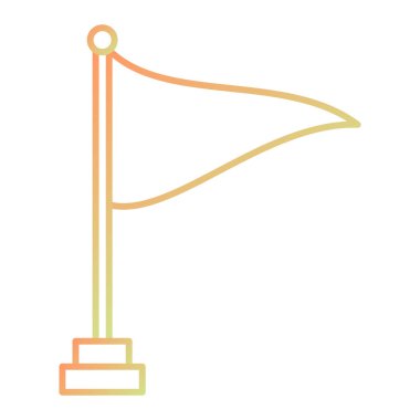 bayrak ikonu vektör illüstrasyonu