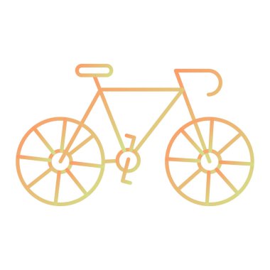 bisiklet ikonu vektör illüstrasyonu