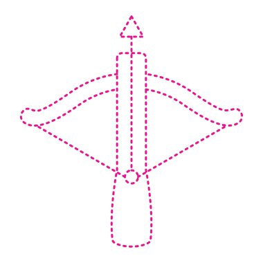 Silah simgesinin vektör illüstrasyonu