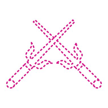 crossed swords icon. simple illustration