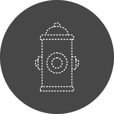 Hydrant modern ikon vektör çizimi