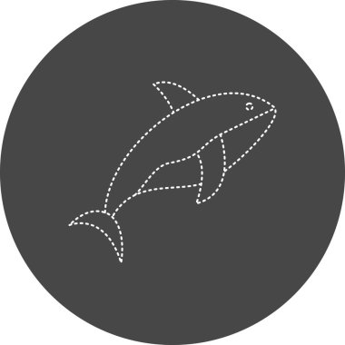 Balina simge vektör çizim