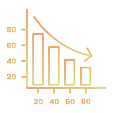 Bir grafiğin vektör illüstrasyonu